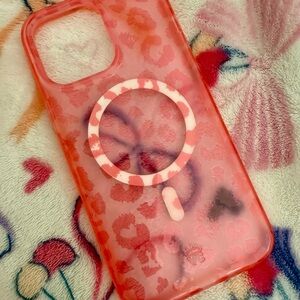 Velvet Caviar Leopard Print Phone Case - Hot Pink